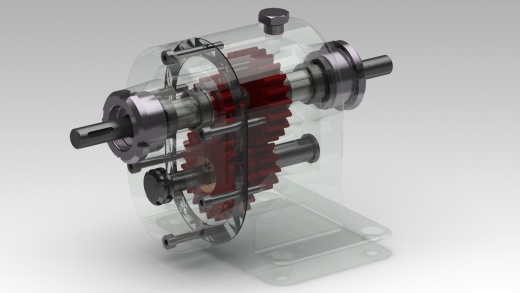 gearbox垂直直齿轮箱缩略图