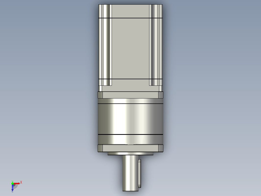 YK57HB76-PG10  57mm两相步进减速机电机（3D）