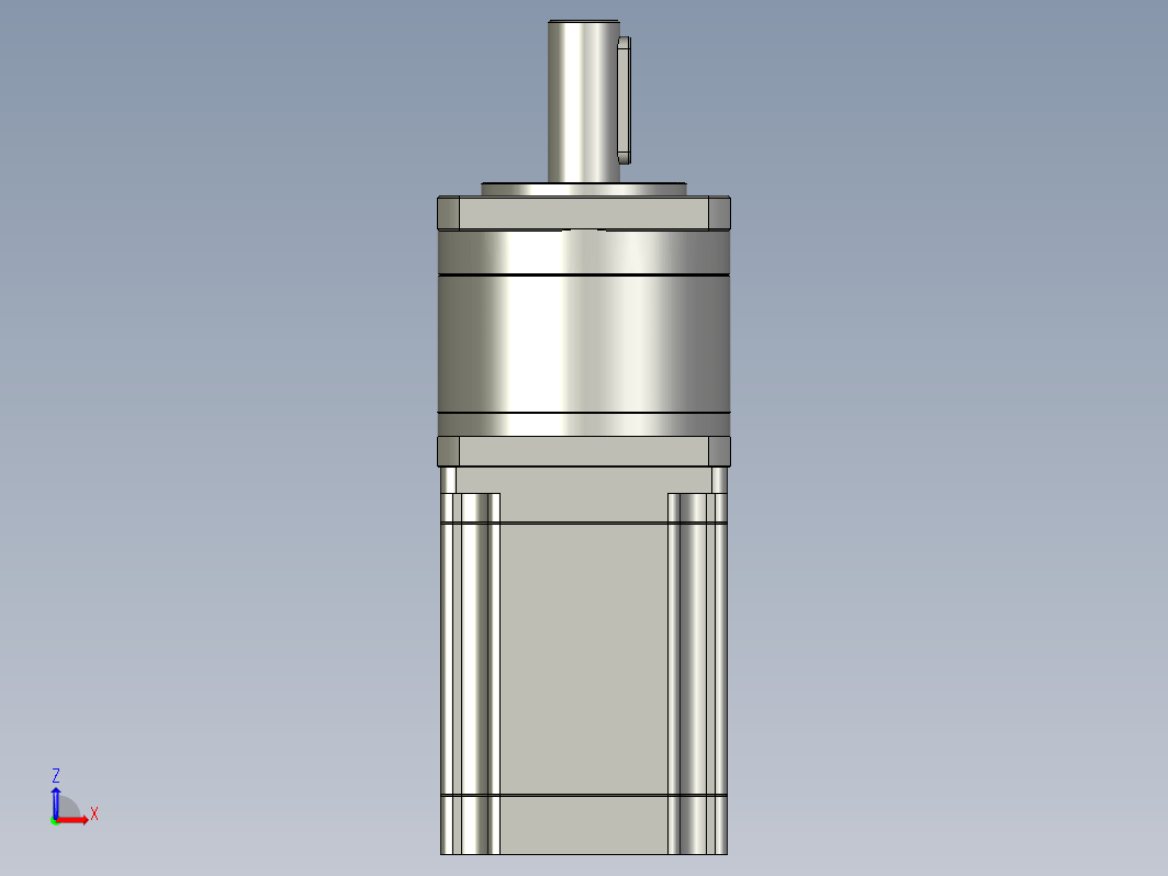 YK57HB76-PG10  57mm两相步进减速机电机（3D）