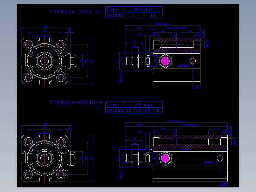 SDA气缸 83-SSA-20-BZW