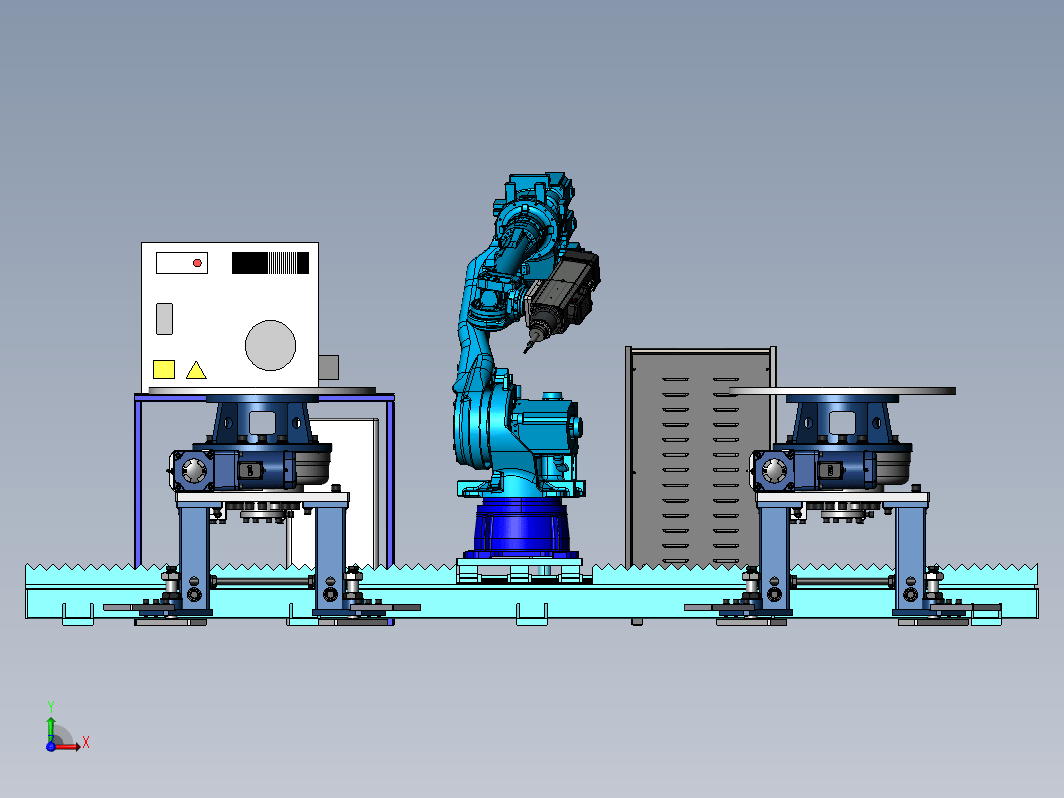 自动化铣削加工机械手作业单元