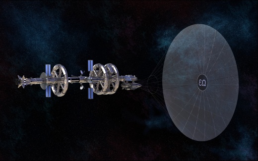 科幻宇宙时空飞船