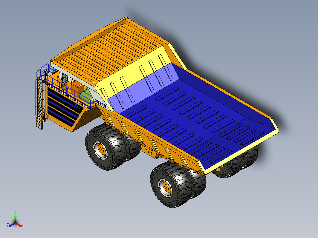 自卸卡车翻斗车 Belaz 75710