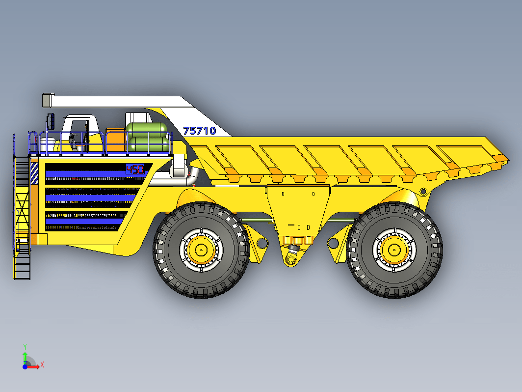 自卸卡车翻斗车 Belaz 75710