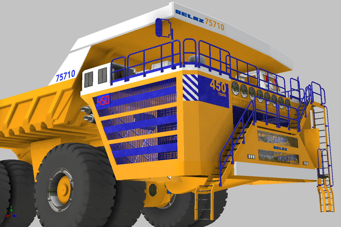 自卸卡车翻斗车 Belaz 75710