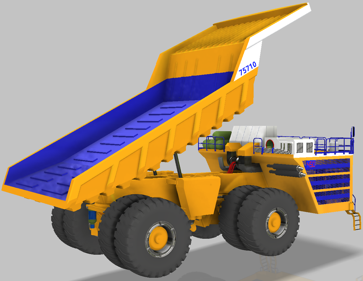 自卸卡车翻斗车 Belaz 75710