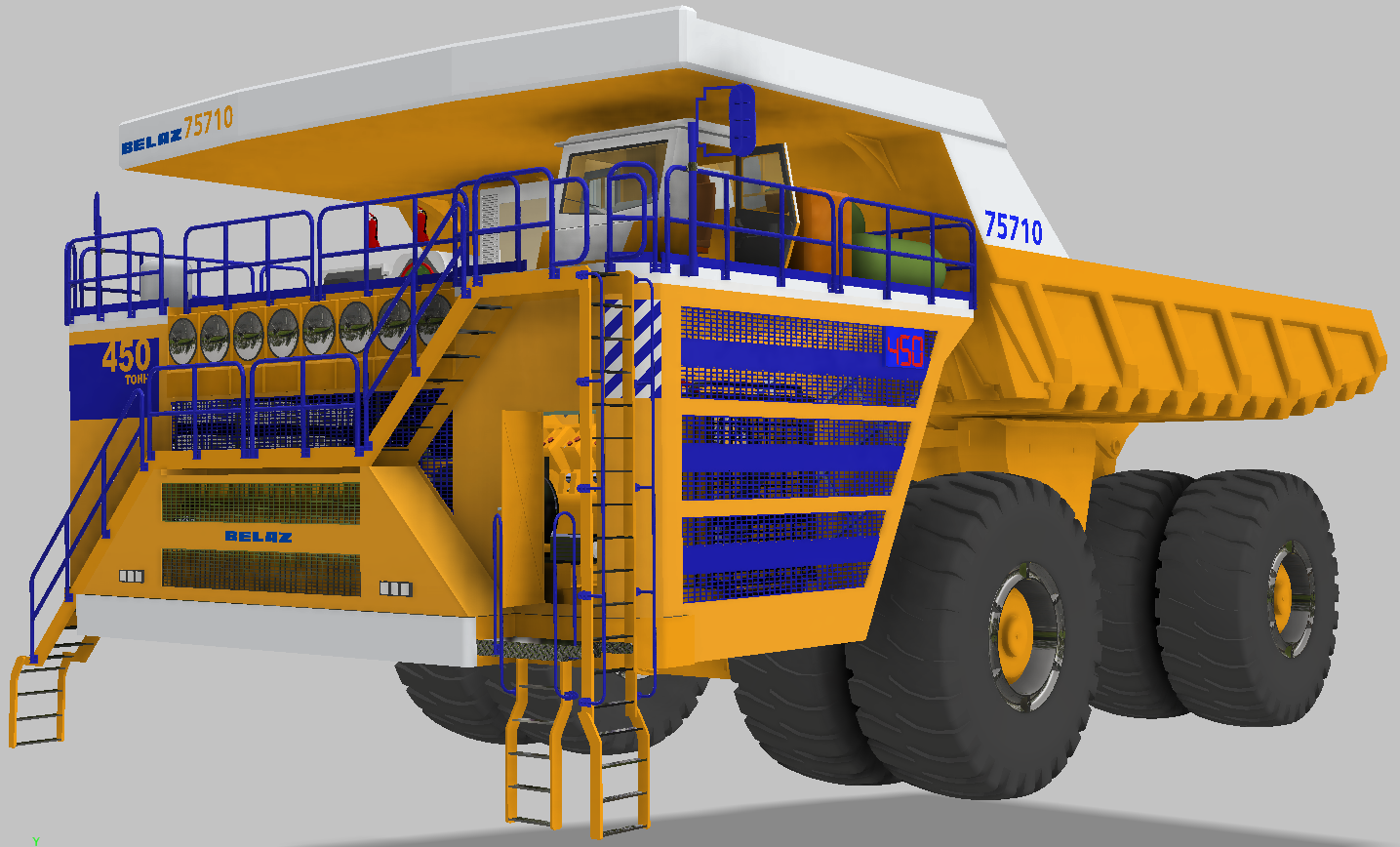 自卸卡车翻斗车 Belaz 75710