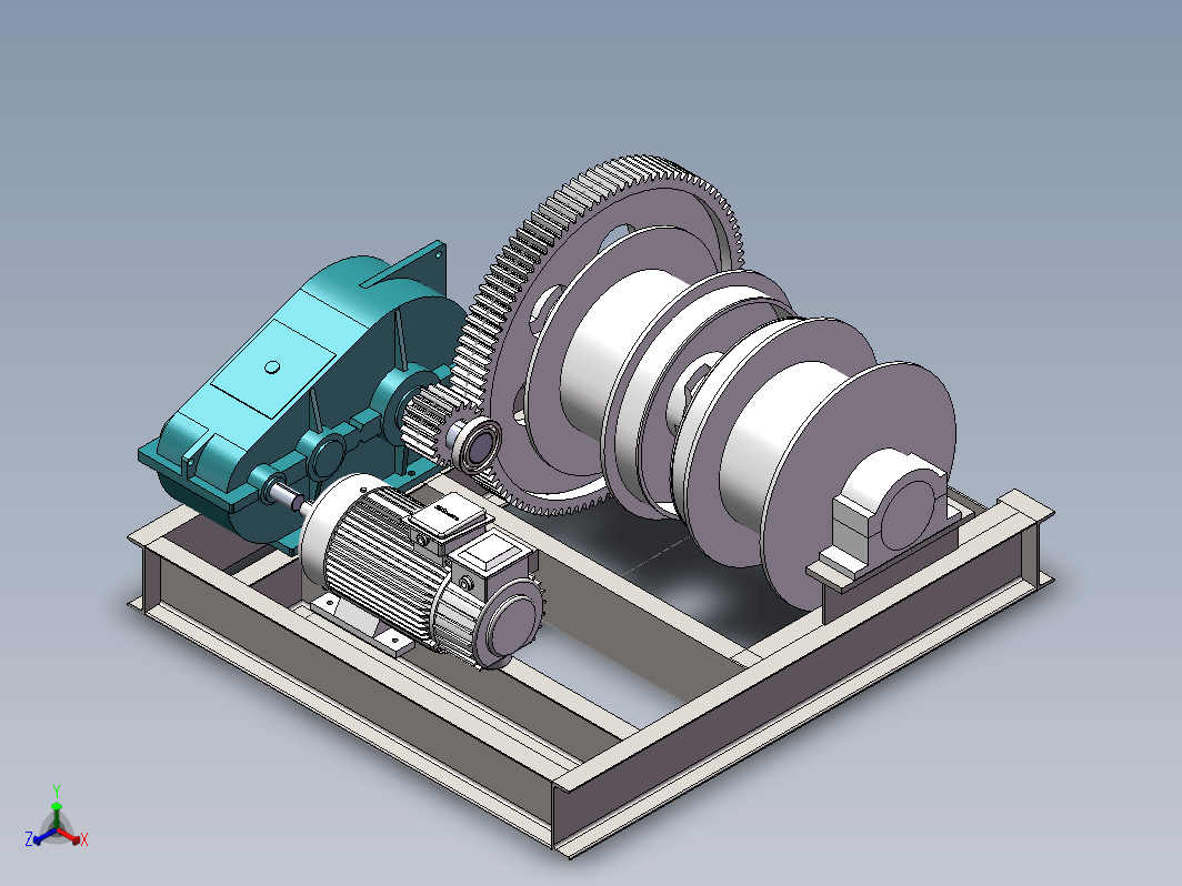 卷扬机3D模型