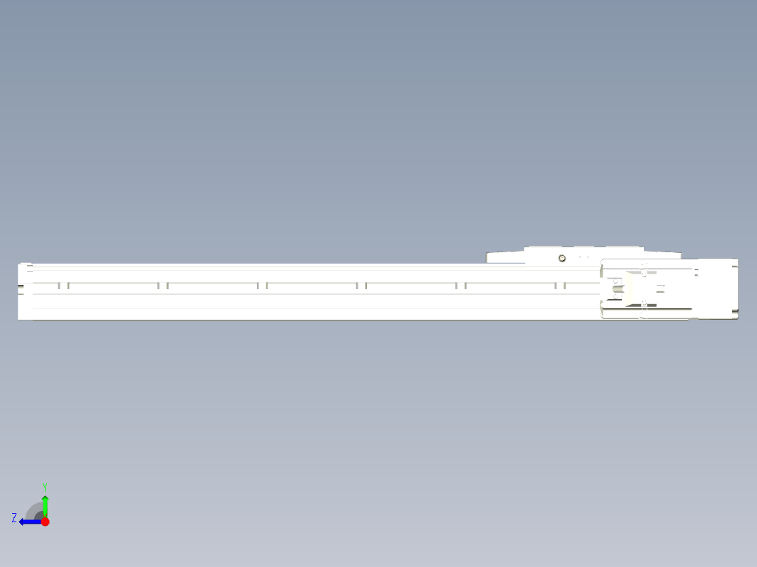 轨道内嵌式螺杆滑台KGH12-450-BR-400W-C4