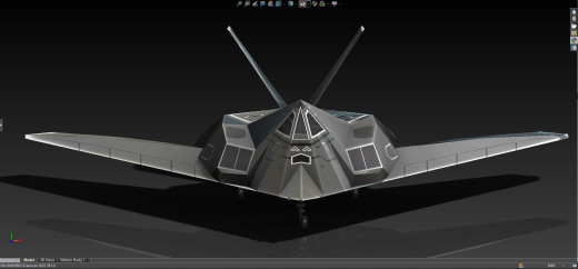 F-117  隐身攻击机简易外形缩略图