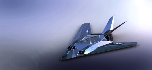 F-117  隐身攻击机简易外形缩略图