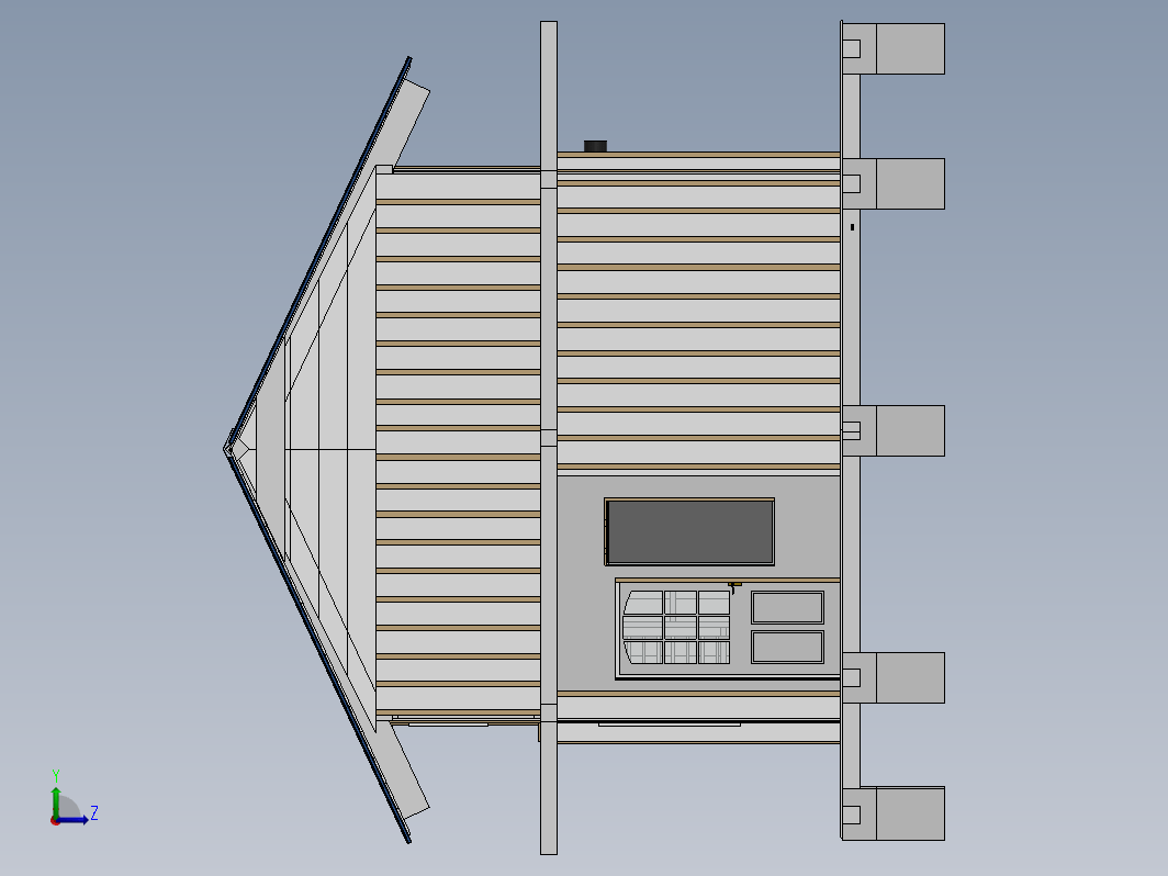 Wood House简易小木屋模型