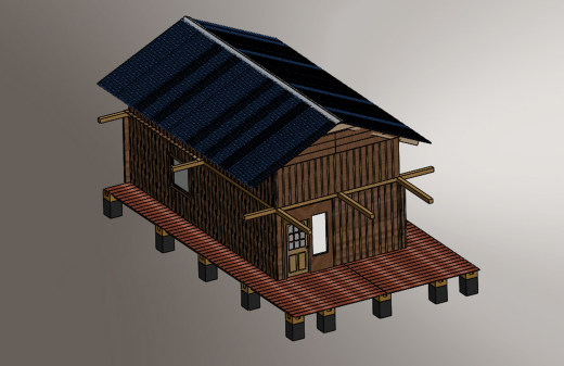 Wood House简易小木屋模型缩略图