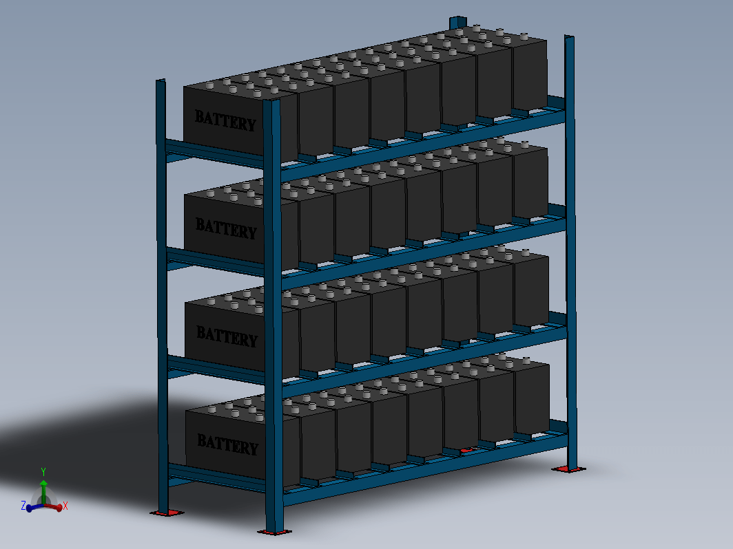 720x600x260轻型货架