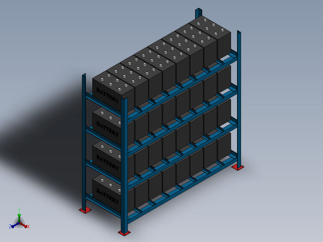 720x600x260轻型货架