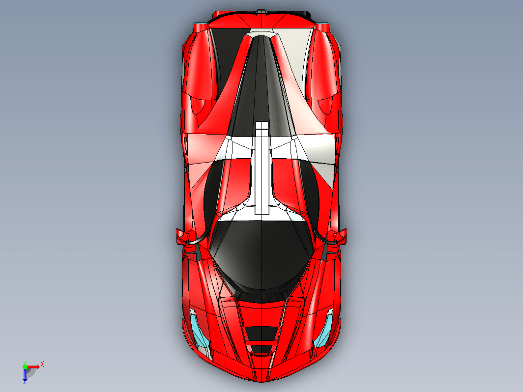 LaFerrari Sports Car跑车外壳