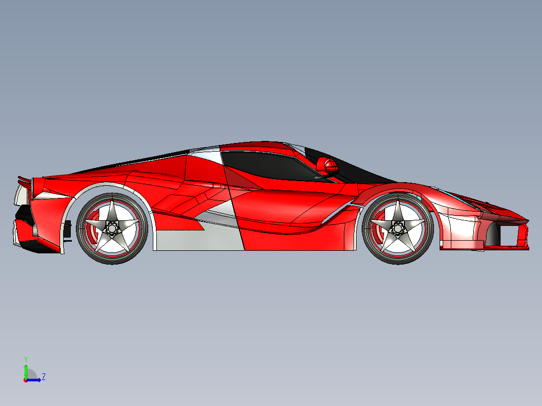 LaFerrari Sports Car跑车外壳