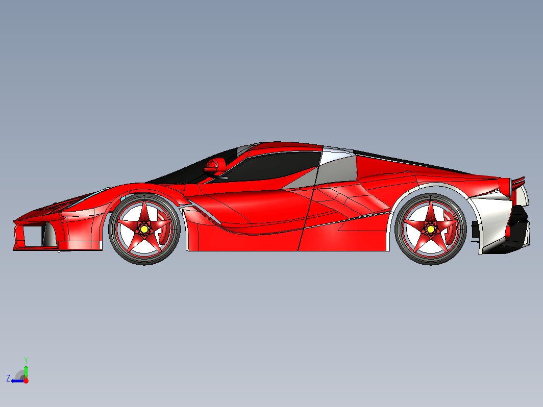 LaFerrari Sports Car跑车外壳