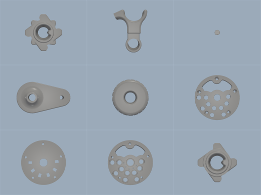二进制机械计算器 Curta-Inspired缩略图
