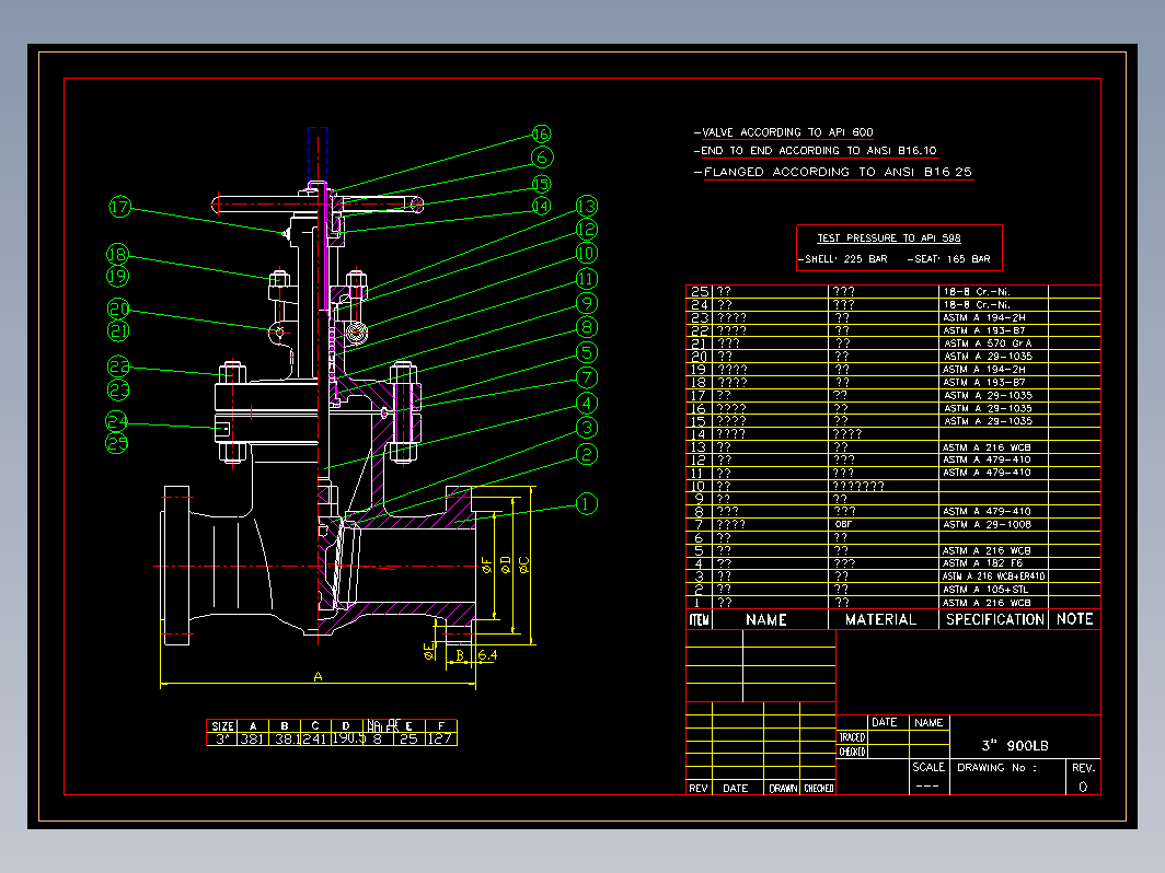 阀门 3-900