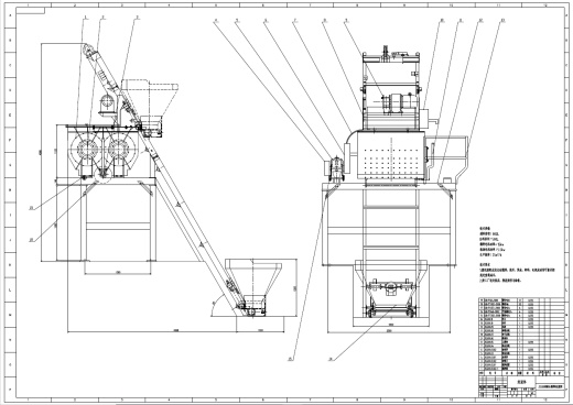 JS500型双卧轴搅拌机设计+CAD+说明书