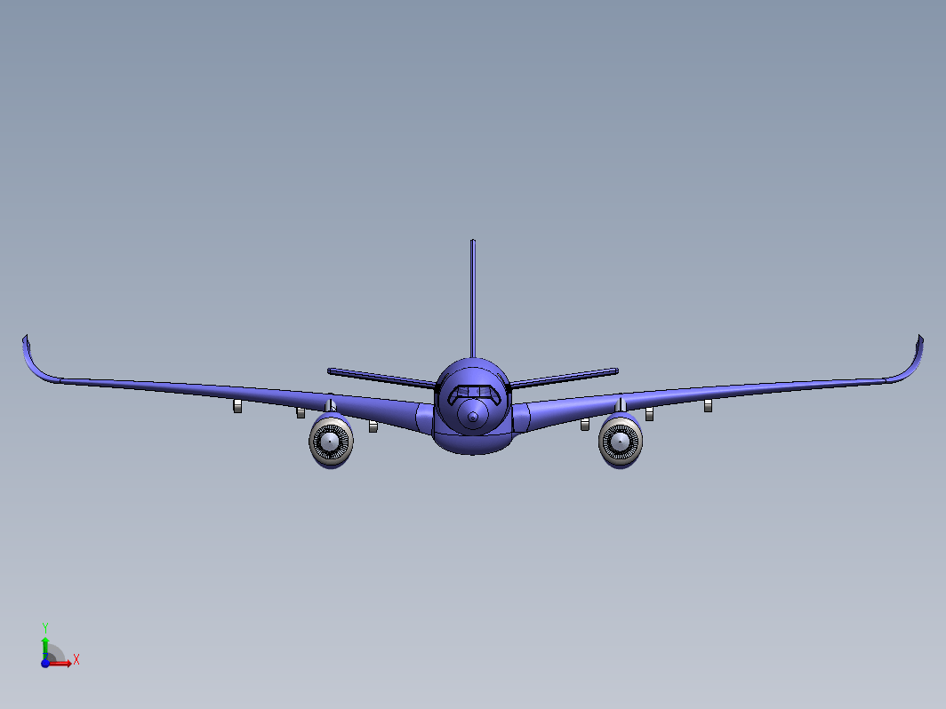 A350-2000飞机简易模型