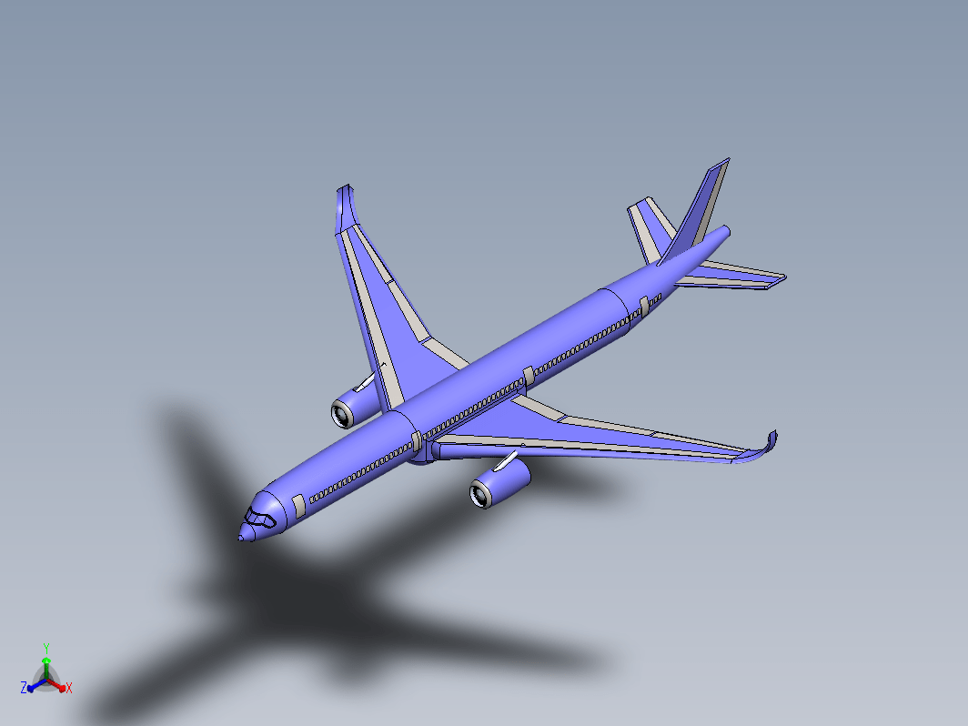 A350-2000飞机简易模型