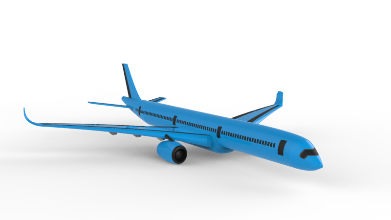 A350-2000飞机简易模型
