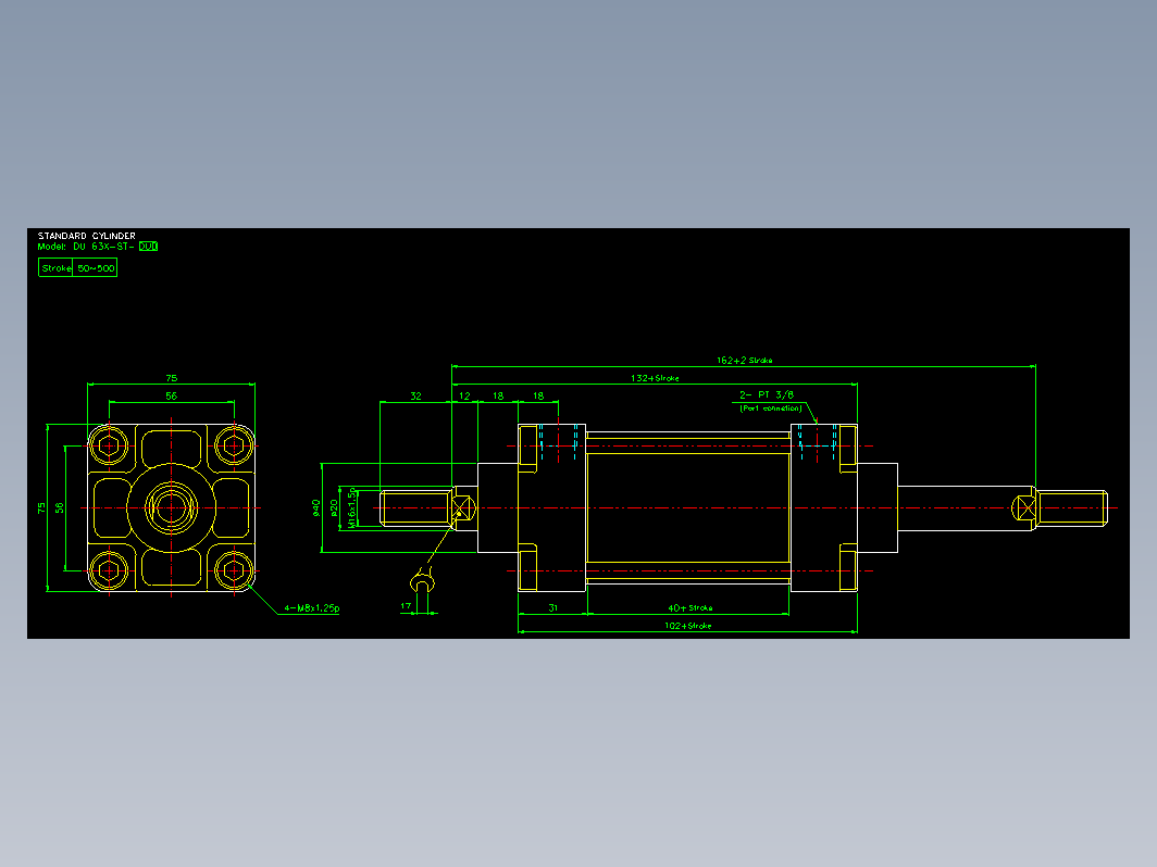 气缸 DUD63