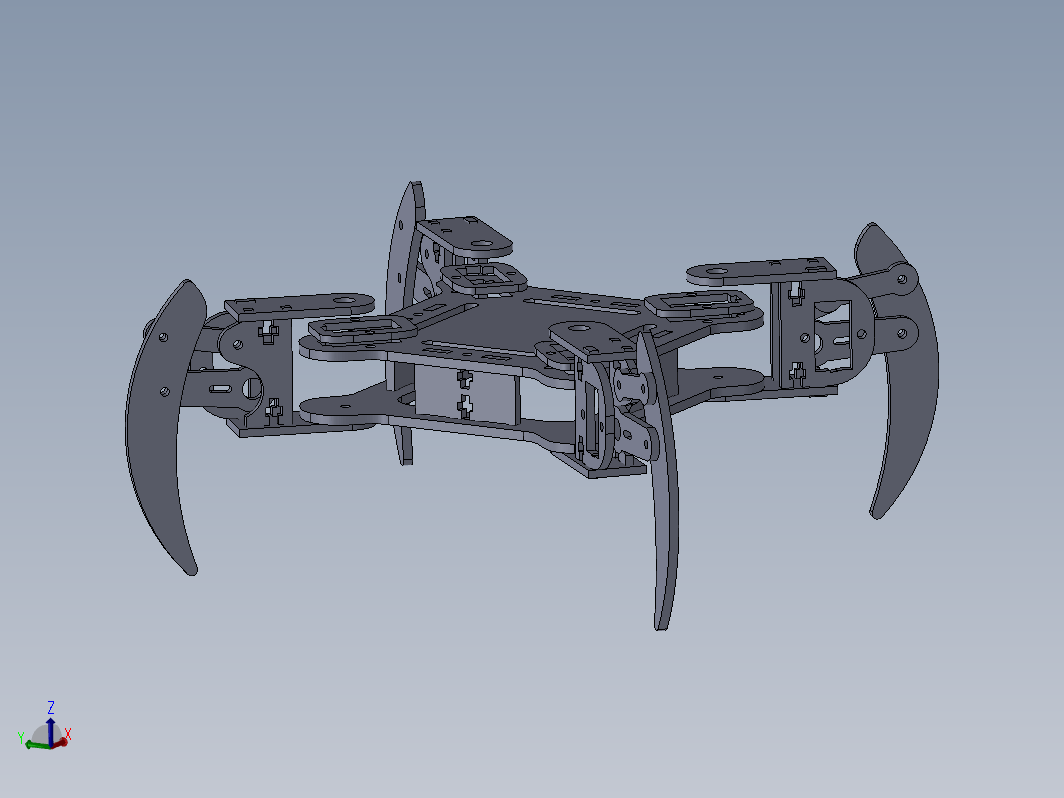 Spider_Bot v1四足行走机构