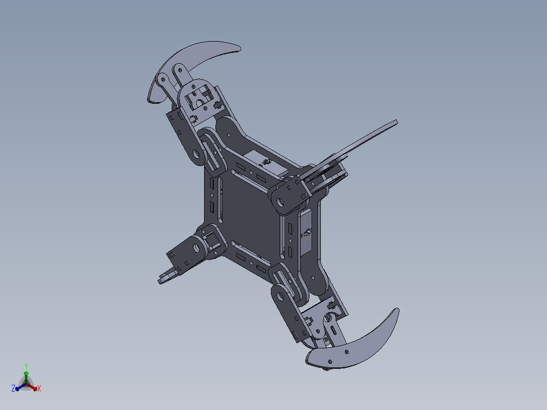 Spider_Bot v1四足行走机构