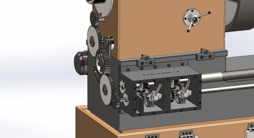 完整的车床 3D缩略图