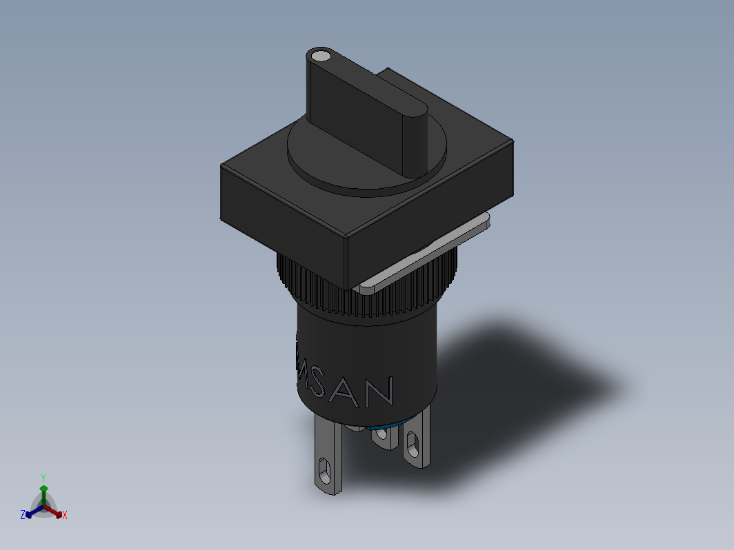 长方形选择开关[GQ115-C-11XCF]按钮开关