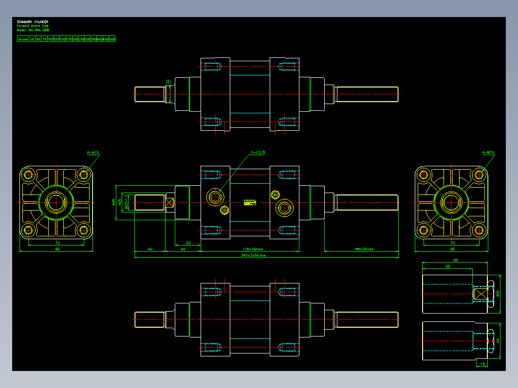 气缸 DNL80B