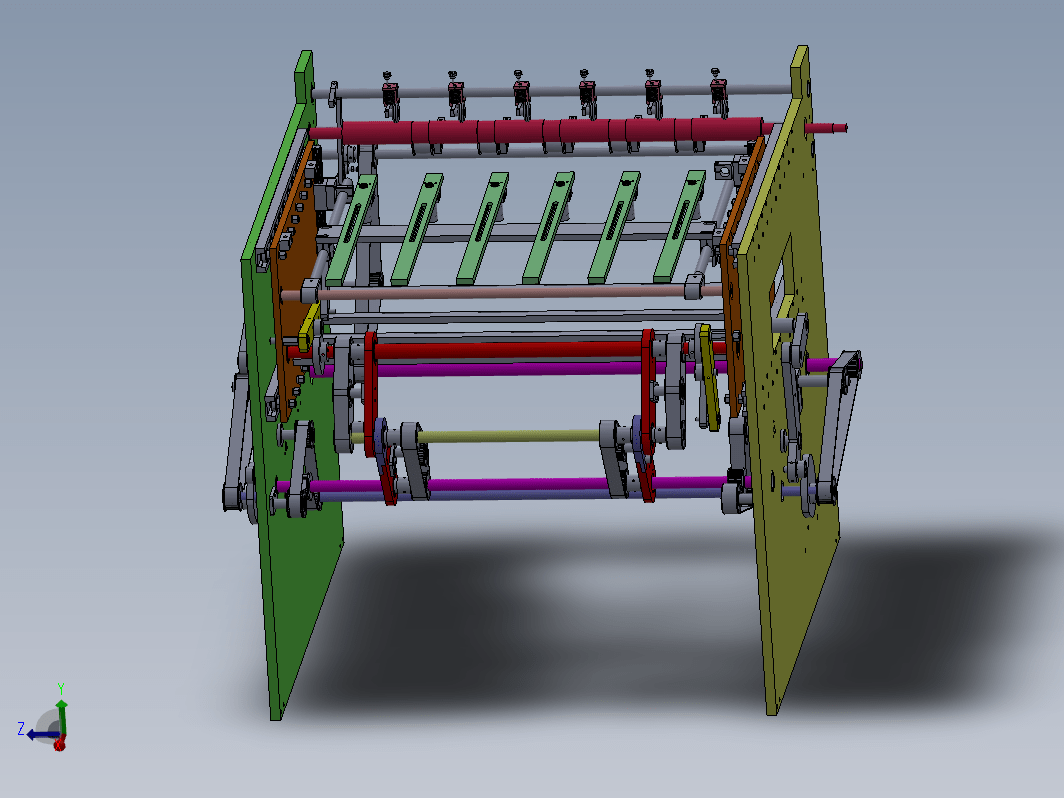 印刷接纸结构设计三维SW+CAD+说明书