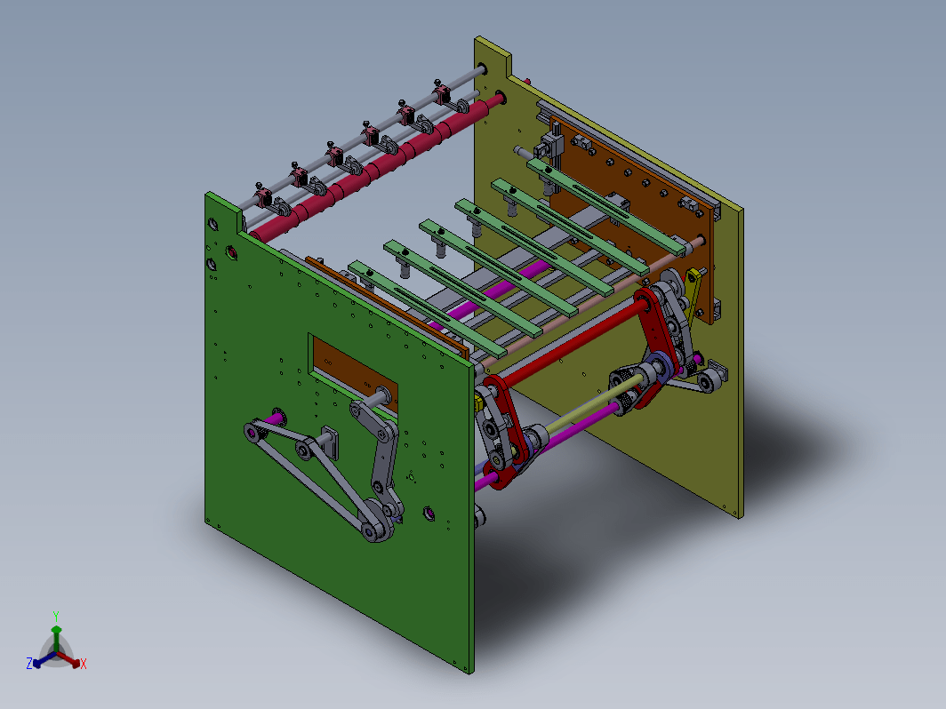 印刷接纸结构设计三维SW+CAD+说明书