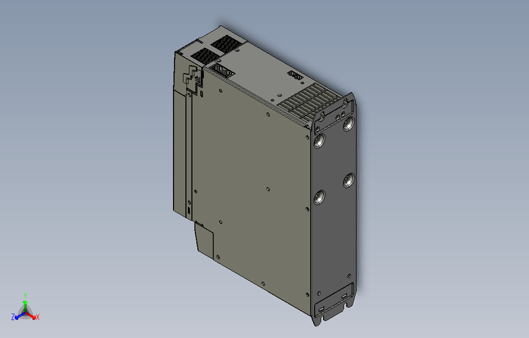 高性能多机传动驱动器STEP_B00(MD810-20M4T45G010+整机外形图)