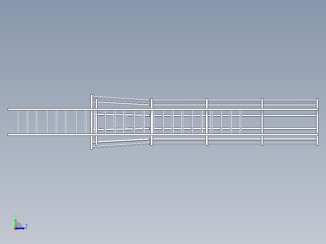 catia竖梯模型