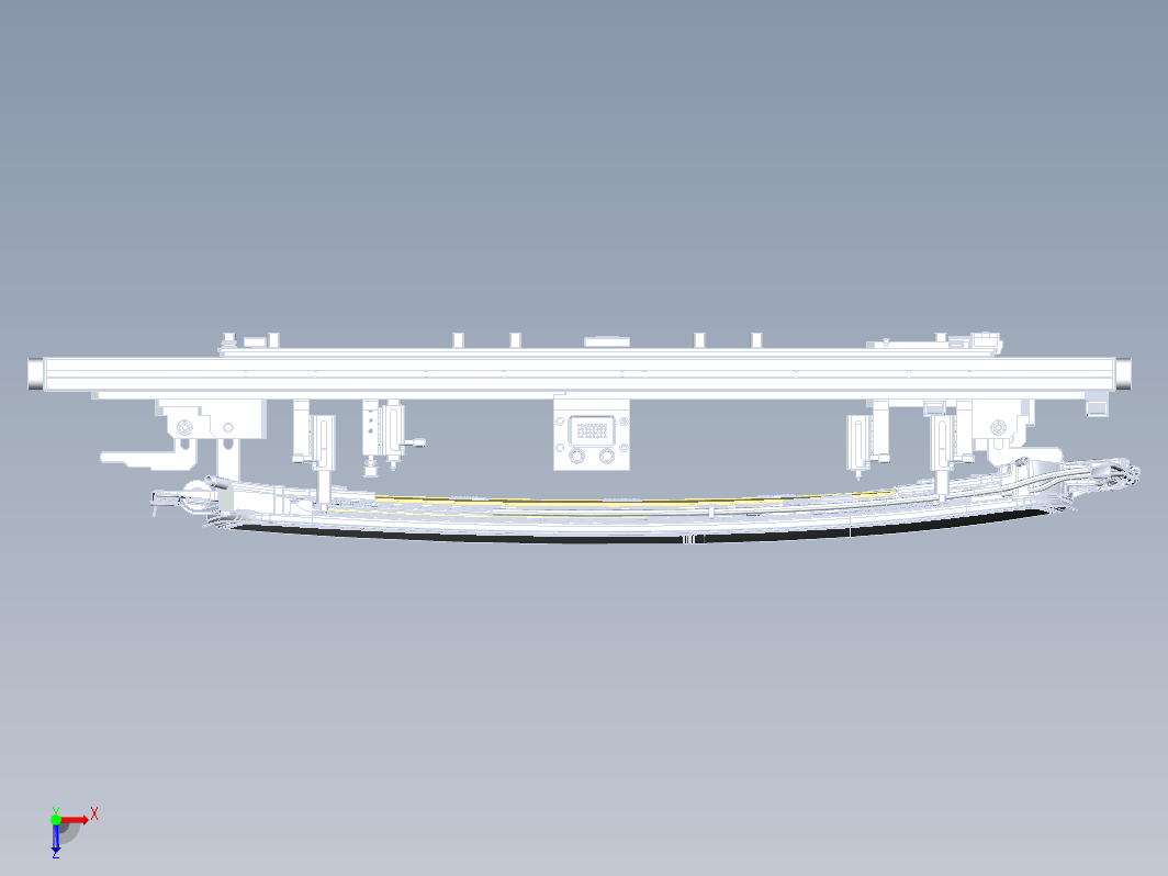 汽车门板涂胶固定治具设计