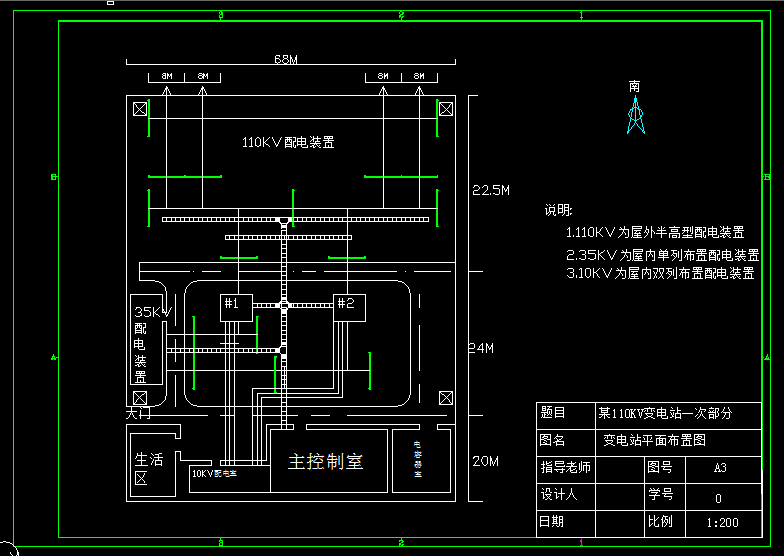 RM市110KV变电站一次