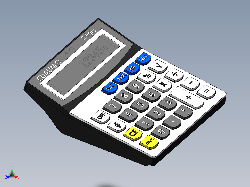 SOLIDWORK计算器模型