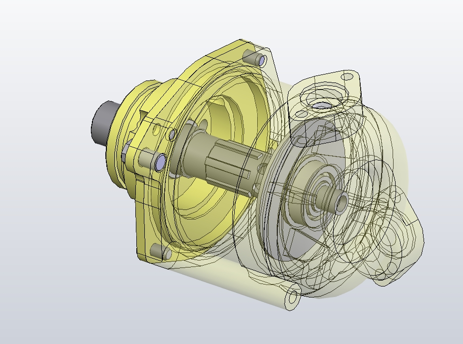 离心分离器结构设计及solidworks建模三维SW2014带参+CAD+说明书