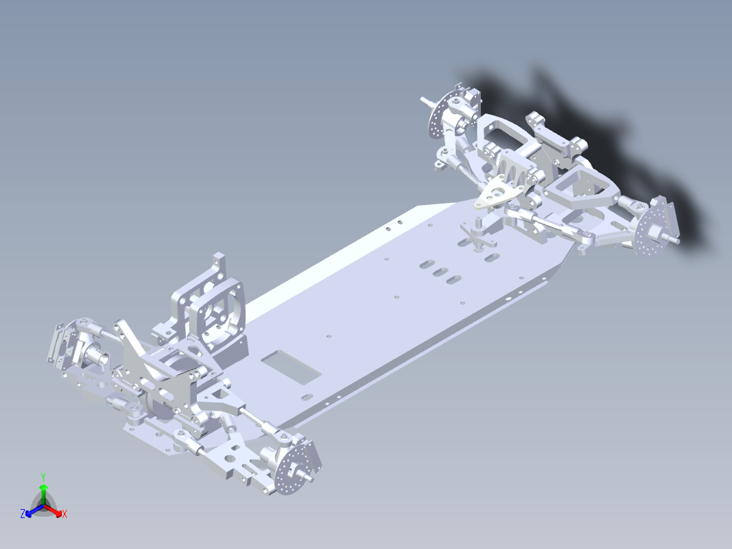 F0718-汽车底盘三维模型