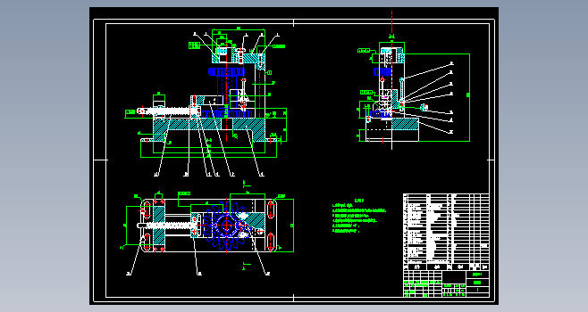 钻床夹具之装配图CAD+