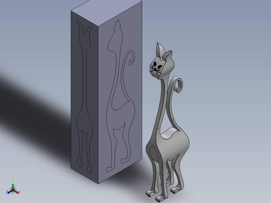 ScrollSaw Cat拼装猫玩具魔盒