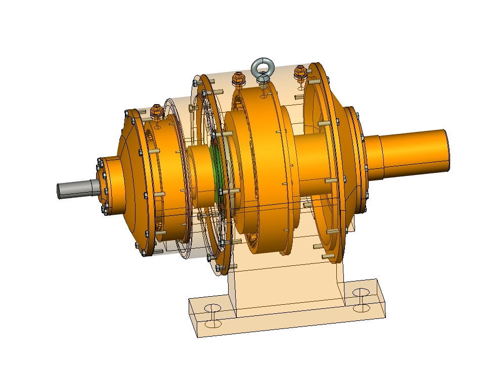 渐开线行星齿轮减速器+CAD+说明书