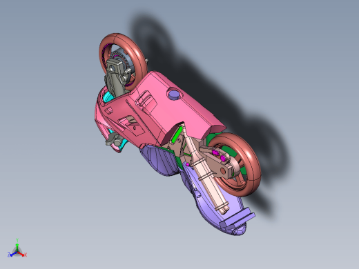 摩托车 3D模型缩略图