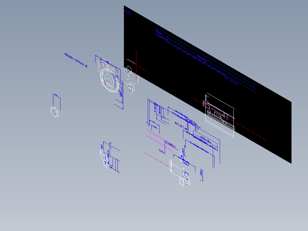 SDA气缸 83-SDAJ-20-SW