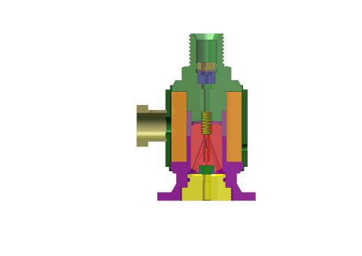 电磁阀装配体SolidWorks格式三维SW2013无参缩略图