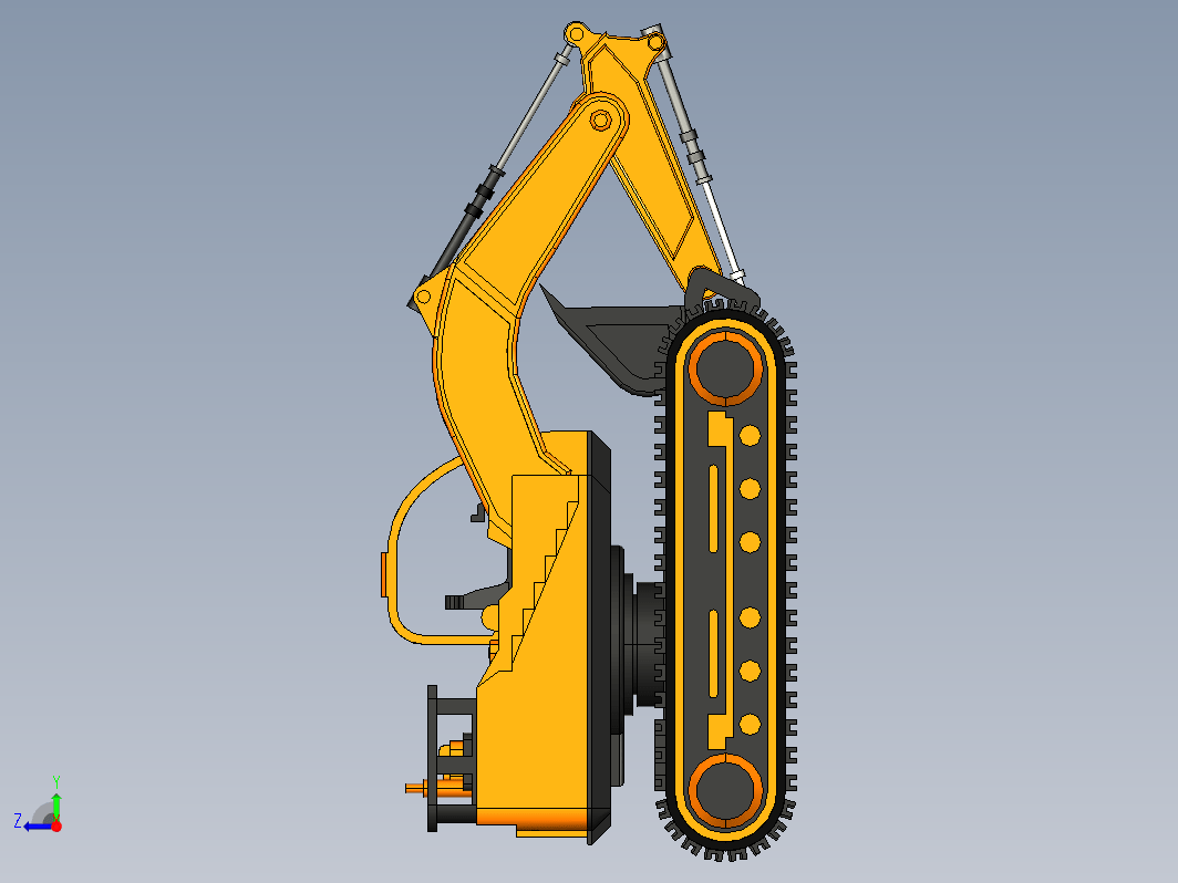 CATIA V5R20 挖掘机模型玩具